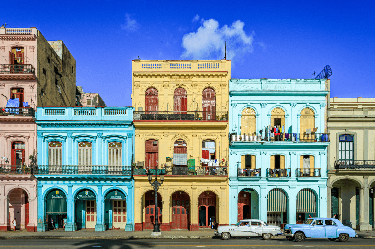 Colored building on a Cuban Street